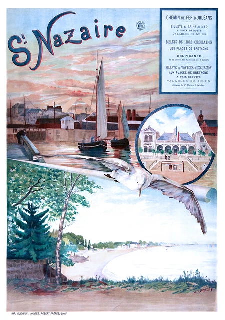 Aff. 63x103cm - Chemins de fer Paris Orléans Midi Poitiers Notre-Dame la Grande - Constant Duval | Boutique Clouet