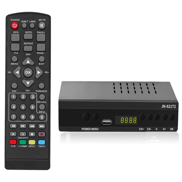 Decoder Digitale Terrestre DVB-T2 2025 - Ricevitore Full HD 1080p Con USB PVR