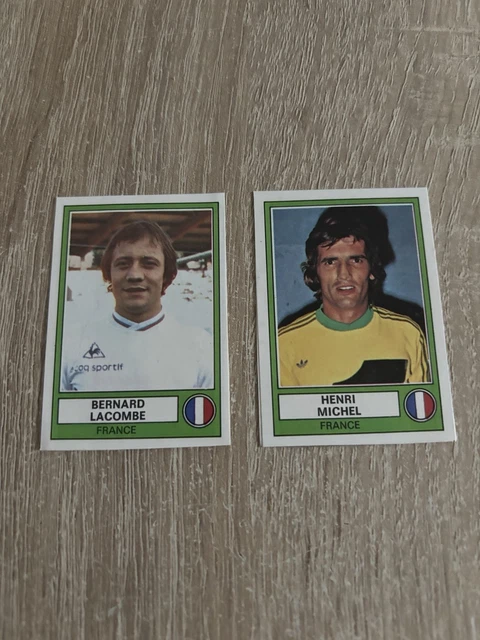 LOT 9 STICKERS PANINI LA VACHE QUI RIT CHAMPIONS FRANCAIS FOOTBALL
