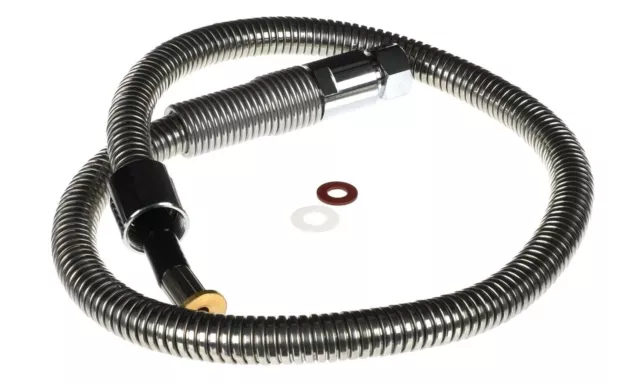 PRE RINSE SPRAY GUN SUPPLY HOSE 3ft LONG FLEXIBLE BRAIDED STAINLESS HOSE CPUK