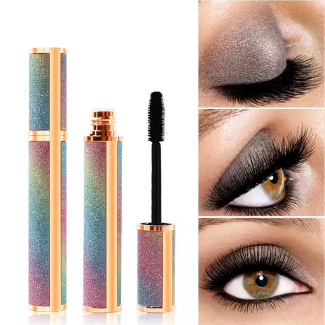 1 Mascara 4D Eyelash Waterproof Silk Fibre Extensions Volume Long Lashes