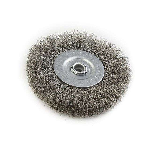 Roue métallique en acier VBESTLIFE - Kit de 5 pièces avec fil torsadé M10 pour meuleuse