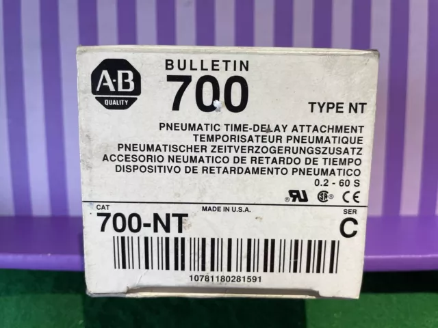 700-NT Allen-Bradley 700NT Bulletin 700 Pneumatic Time-Delay Attachment