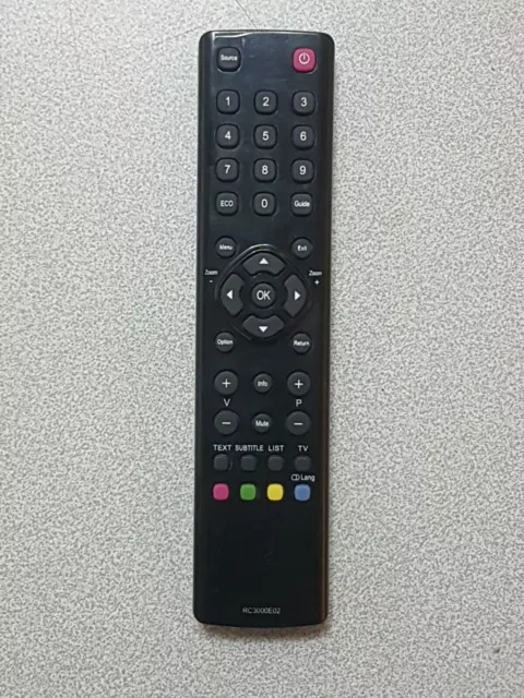 TELECOMMANDE RC3000E02 COMPATIBLE Thomson ouTCL TV télé Remote control  Neuve EUR 9,90 - PicClick FR