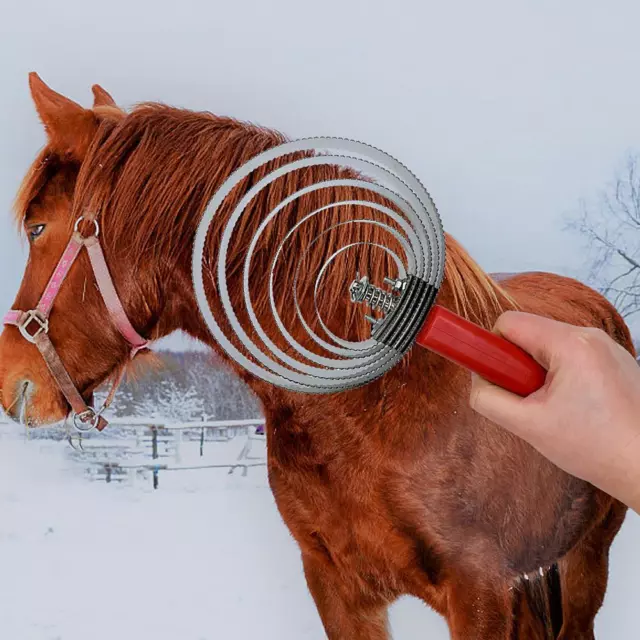 Bristle Comb Horse Sweat Scraper Horse Anti-itch Rake Horse Hair Cleaning Brush