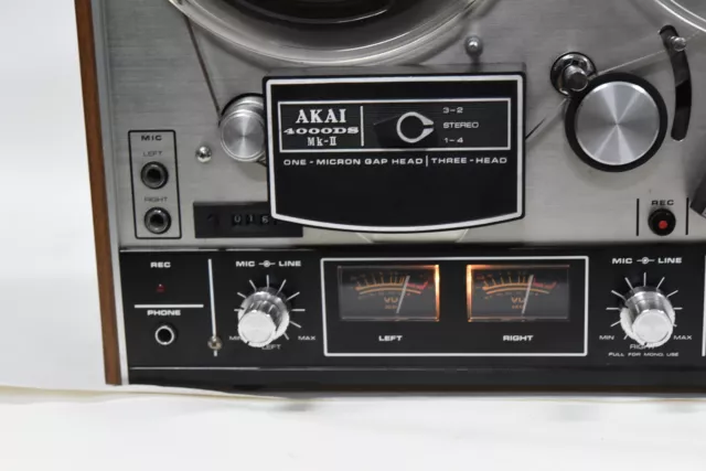 Akai 4000DS Mk-II Stereo Reel to Reel Tape Recorder/Player - Vintage Japan 70's 3