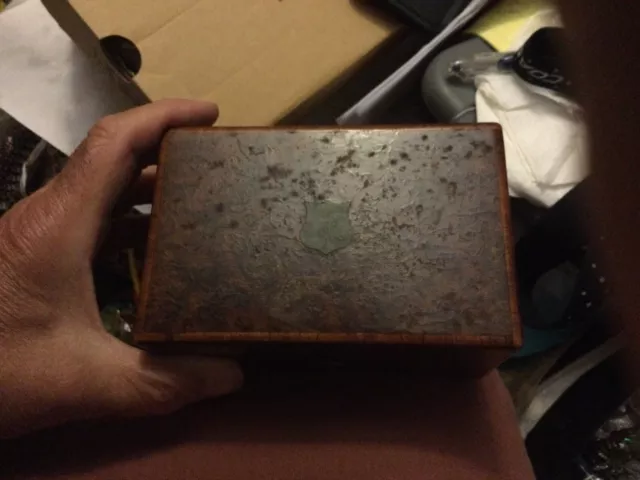 19th Century Burl Veneer Music Box Only No Reserve 19th Century Burl Veneer Music Box Only No Reserve