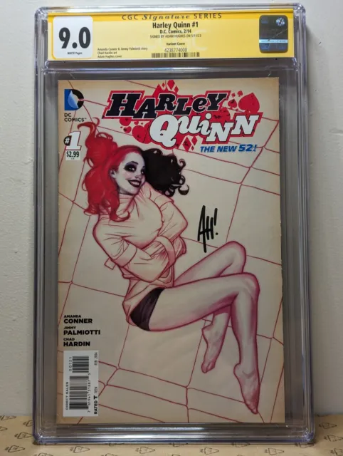 Harley Quinn #1  CGC 9.0 (W) signed by Adam Hughes