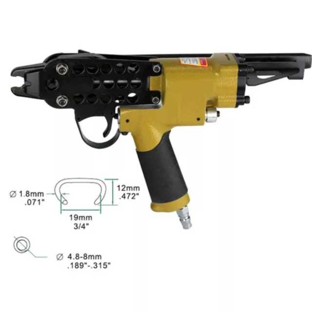 SC7C neumático anillo de cerdo clavadora anillo en C sofá colchón jaula cama pistola de sujeción 3