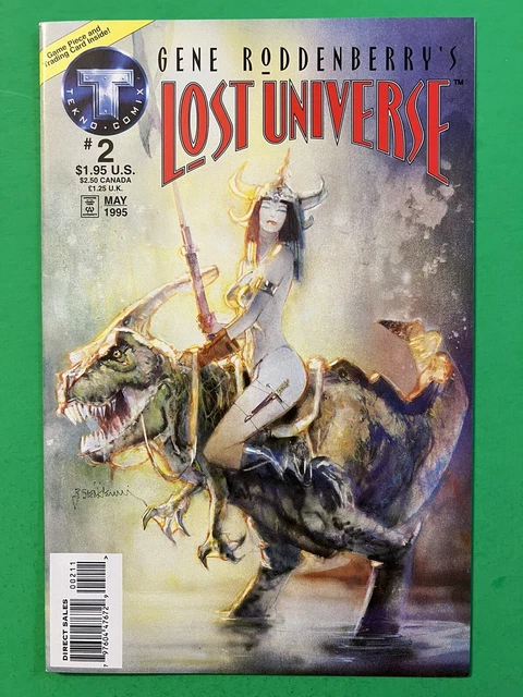 GENE RODDENBERRY'S LOST UNIVERSE #2 w/ Card Insert 1995 BILL SIENKIEWICZ COVER