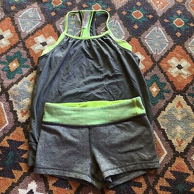 Ivivva by Lululemon Girl’s Size 8 Lined Tank Top Play Full Shorts Matching Set