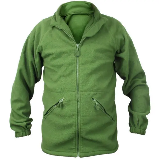 British Army Issue Green Thermal Zipped Cold Weather Jacket Fleece many sizes