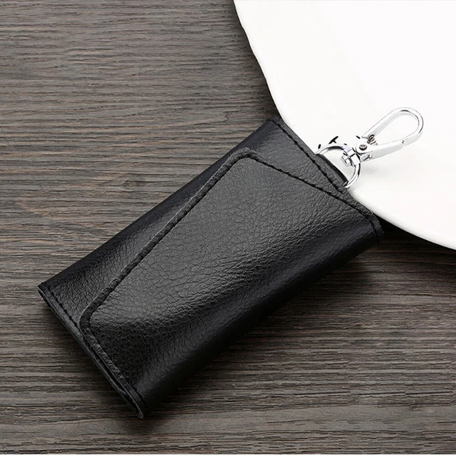 Borsetta Portachiavi In Pelle PU Con Cerniera - Custodia Unisex Per Chiavi Auto E Portafoglio