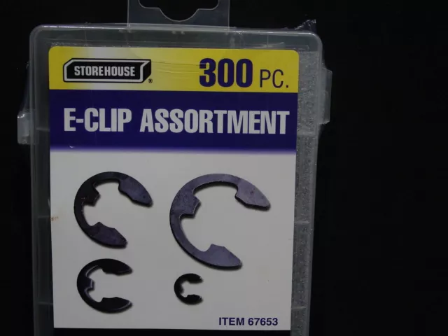 300 E Clip Assortment Kit Automotive Mechanic Small Engine Repair Parts Tool SAE 2