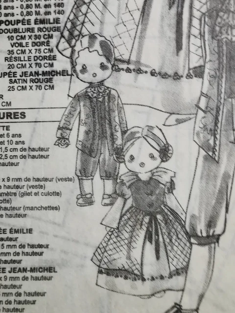 Patron De Vêtements Pour Poupée Jean Michel – Modes Et Travaux, édition De Février 1976, Vintage Et Collector