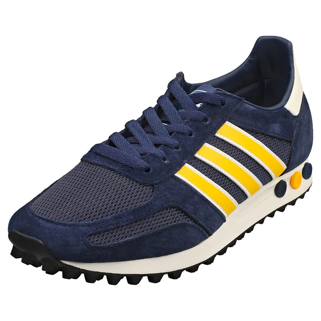 ADIDAS LA TRAINER Homme Indigo Yellow White Baskets Mode - 40 2/3 EU EUR 100,80 - PicClick FR