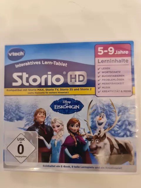 Vtech Storio Spiel Disney die Eiskönigin  Lernspiel 5-9 Jahre