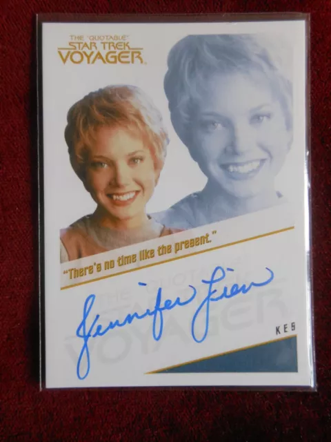 The Quotable Star Trek: Voyager Jennifer Lien Kes Autograph 2012 NM
