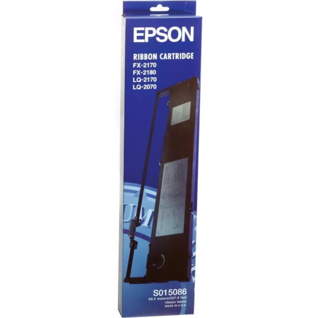 Originale Epson Lq 2070 Nero C13S015086 Nastro Per Stampante Ad Aghi Epson Fx 21