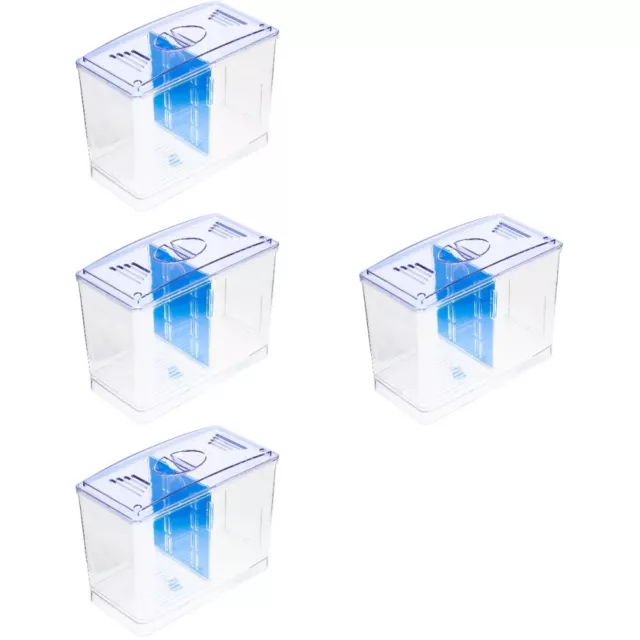 Set of 4 Fish Tank Divider Tiny Containers Betta Isolation Box