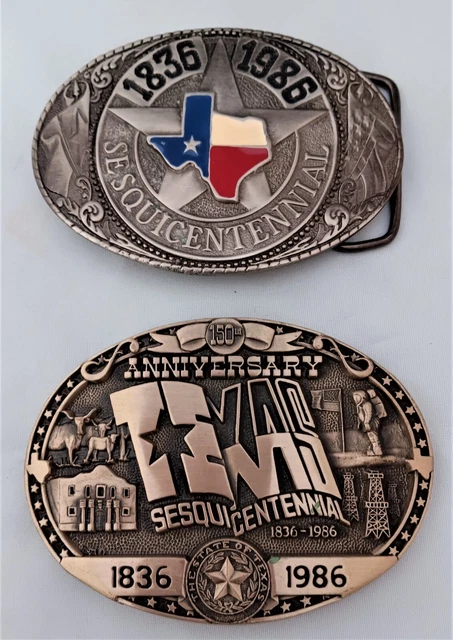 Texas 150th Anniversary Brass Belt Buckles Limited Edition (B18)