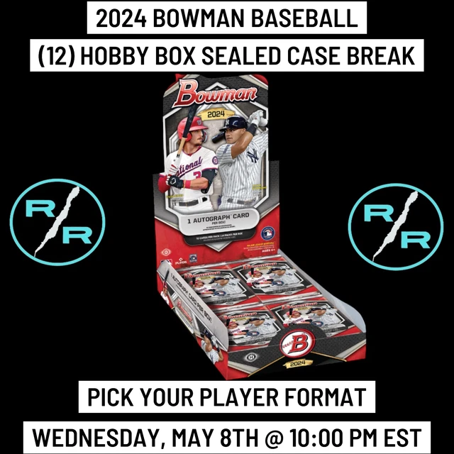 KYLE TEEL 2024 Bowman Baseball 12 Hobby Box 1 Case Player Break EUR 2
