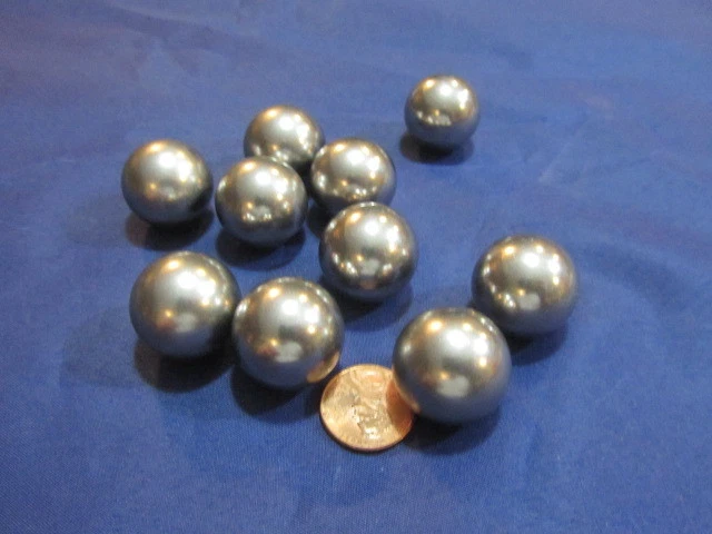7/8" Dia. S2 Rockbit Tool Steel Hardened Ground Balls, 10 Pcs
