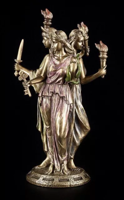 Hekate Figur - Dreigestalt - Wicca Magie Hexerei Spirit Statue Veronese