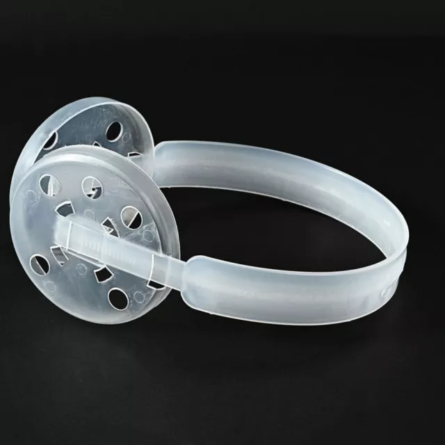 2 piezas Soporte de cápsula de plástico blanco hágalo usted mismo Estante marco protector de oídos