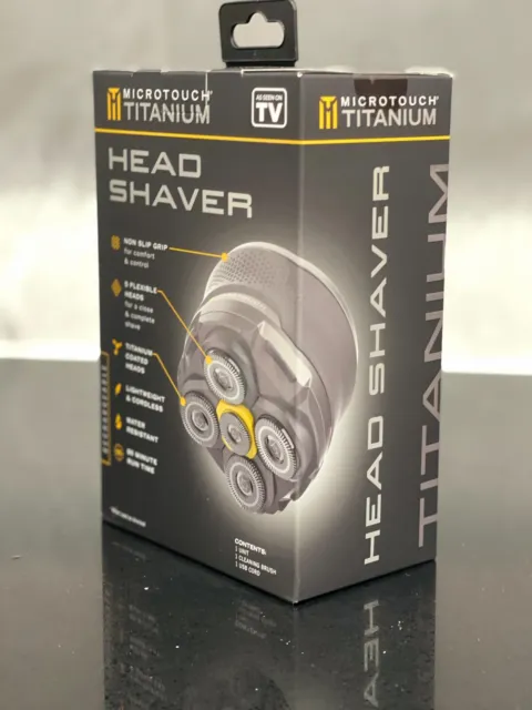 MICROTOUCH TITANIUM Head Shaver⦿As Seen On Tv⦿5 Heads⦿Water Resistant⦿No Nicks