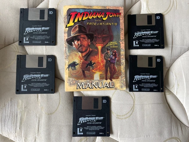Indiana Jones And The Fate Of Atlantis - PC Big Box - LucasArts - Édition Complète 1996 - Bon état