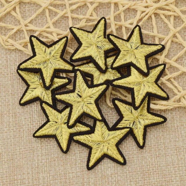 Star Embroidery Sew Iron On Patches Badge Clothes Applique Trim DIY Craft 10x