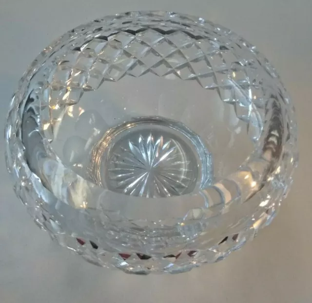 L👀K Heavy Crystal / Cut Glass Footed Bowl ~Thos. (Thomas) Webb ~Signed