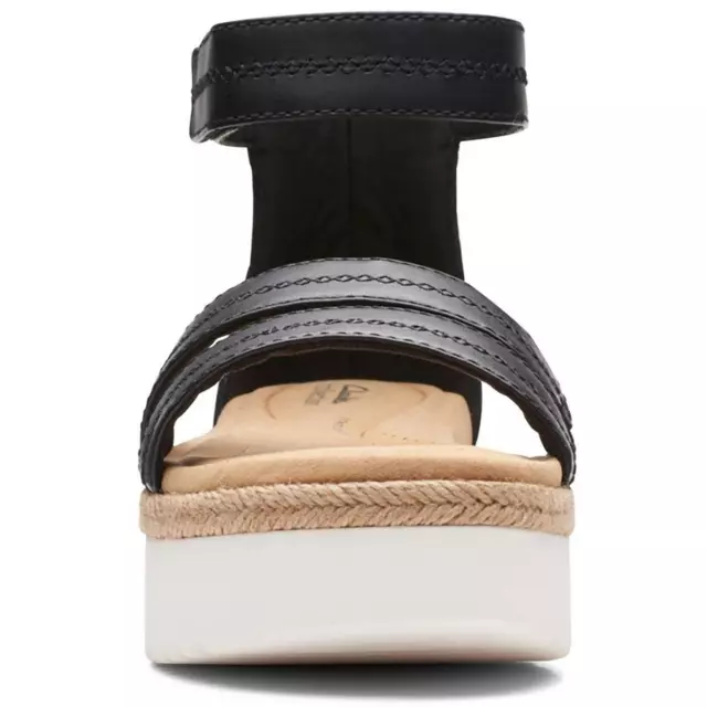 CLARKS WOMENS LANA Leather Ankle Strap Platform Sandals Shoes BHFO 1555 ...
