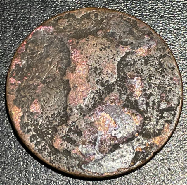 1791 UK Lancaster John of Gaunt 1/2 d Half Penny Thos Worswick & Sons Coin