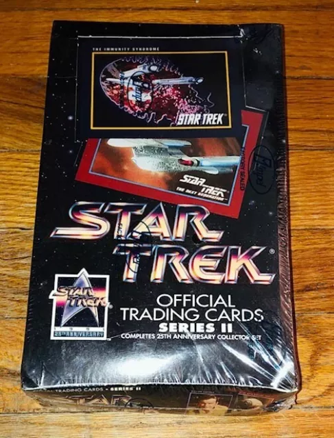 1991 Impel Star Trek Official Trading Cards Series 2 Factory Sealed Box 36 Packs