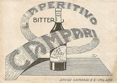 W0698 Aperitivo Bitter CAMPARI - Pubblicità 1931 - Advertising