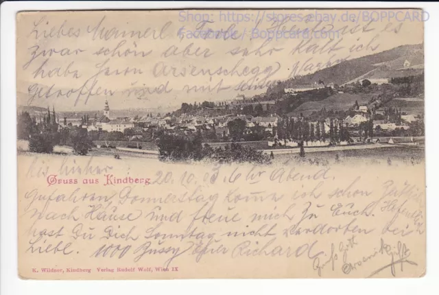 Steiermark , Bezirk Bruck , Gruss Aus Kindberg , 1903