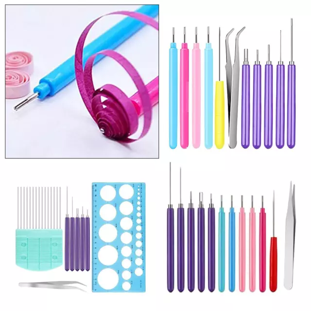 Paper Quilling Tools Slotted Kit DIY Rolling Curling  Pen Card Making