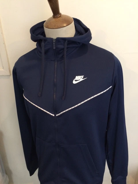Retro Nike Tracksuit Top Size Medium Blue
