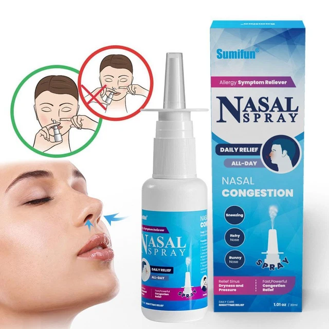 NASAL SPRAY RHINITIS Sinusitis Congestion Care Nose ItchRelief Sprayer