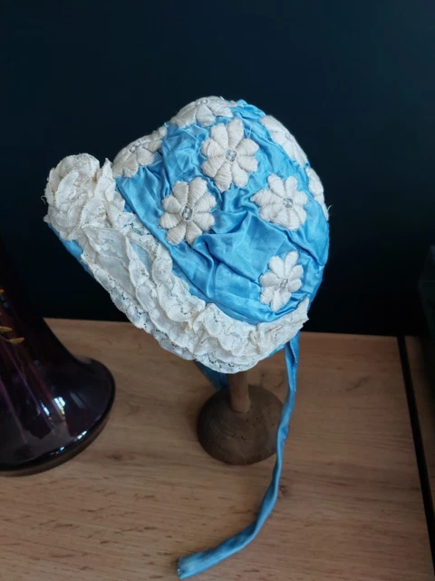 Ancienne cape de Baptême + bonnet poupée Jumeau BRU Steiner poupée