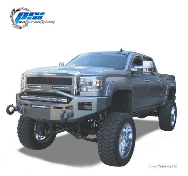 PAINTABLE POCKET BOLT Fender Flares Fits GMC Sierra 2500HD / 3500 HD