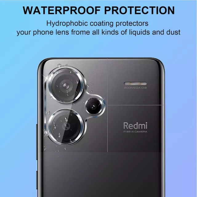 Cubierta protectora de lentes de vidrio templado para cámara Xiaomi Redmi Note 13 Pro+ Plus 9H 2
