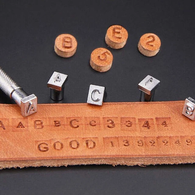 Stamper Set Druckwerkzeuge Werkzeuge Für DIY Lederhandwerk Metallbrief