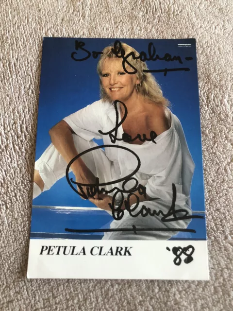 Petula Clark - Singer- Hand Signed Photo Card