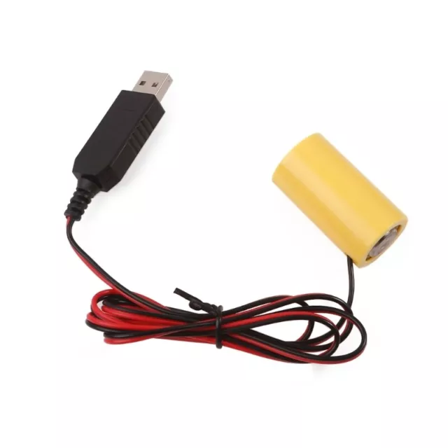 USB to LR14 C BatteryEliminator Dummy Power Cable USB5V2A to LR14 C 1.5V