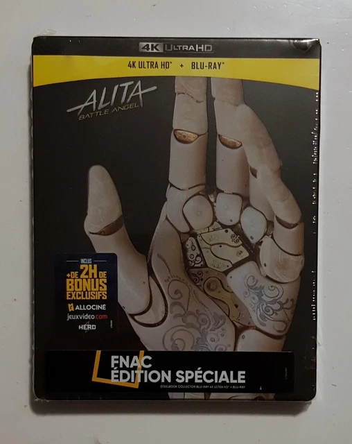 BD-UHD 4k + Blu-ray - Steelbook : ALITA : BATTLE ANGEL - Ed. FNAC - Neuf