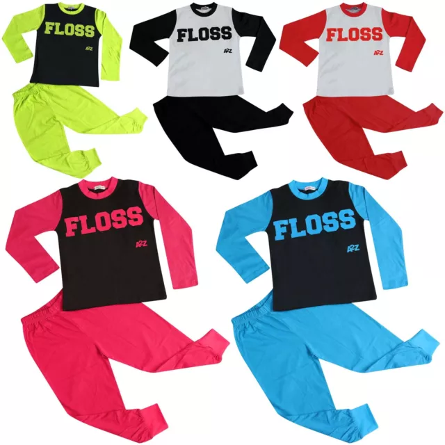 Enfants Filles Garçons Pyjamas Trendy Floss A2Z Imprimer Confort Loungewear Set