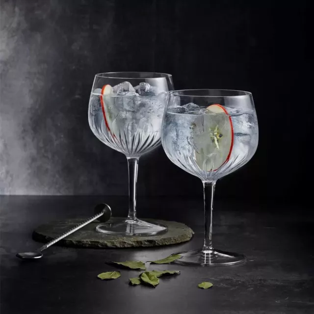 4 x Luigi Bormioli Spanish Gin & Tonic Glasses Mixology 27oz Titanium Reinforced